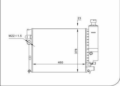 TQ 62127 - Radiator, engine cooling autospares.lv