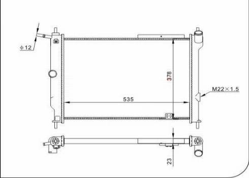 TQ 19901 - Radiator, engine cooling autospares.lv