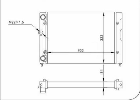 TQ 10128 - Radiator, engine cooling autospares.lv