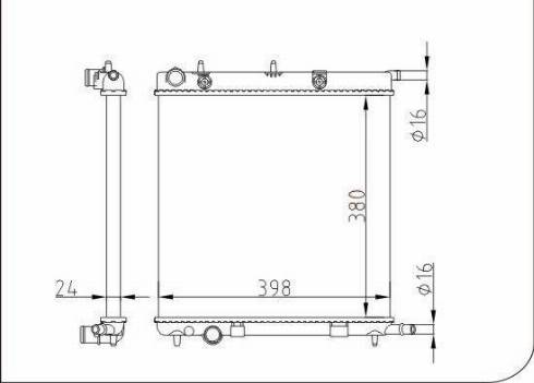 TQ 111460 - Radiator, engine cooling autospares.lv