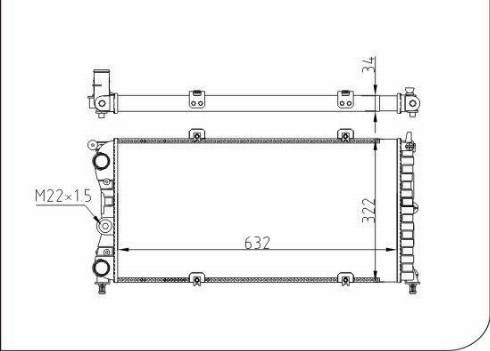 TQ 111407 - Radiator, engine cooling autospares.lv