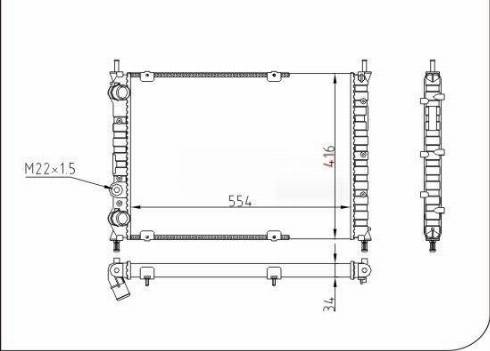 TQ 111882 - Radiator, engine cooling autospares.lv