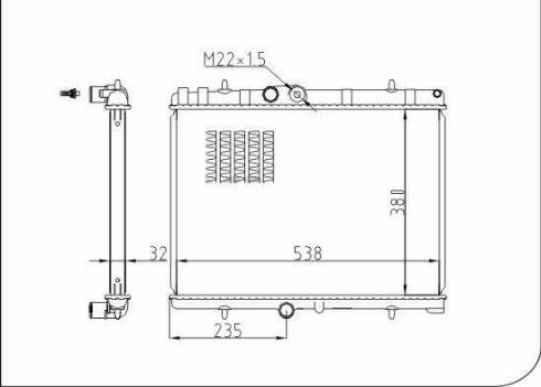 TQ 133773 - Radiator, engine cooling autospares.lv