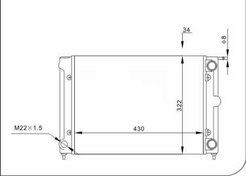 TQ 17077 - Radiator, engine cooling autospares.lv