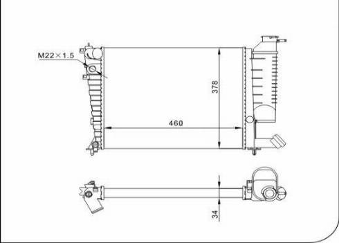 TQ 83459 - Radiator, engine cooling autospares.lv