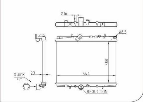 TQ 34540 - Radiator, engine cooling autospares.lv