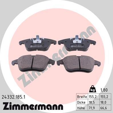 TQ 364622 - Brake Pad Set, disc brake autospares.lv