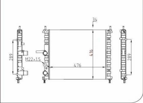 TQ 36685 - Radiator, engine cooling autospares.lv