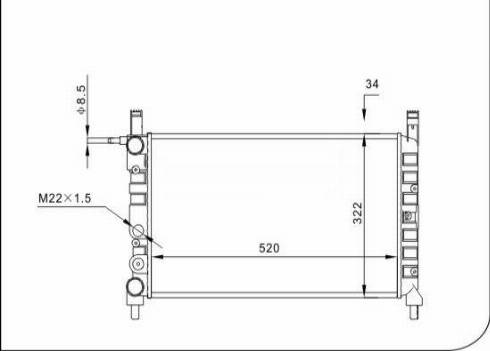 TQ 31157 - Radiator, engine cooling autospares.lv