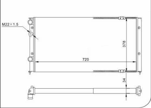 TQ 31171 - Radiator, engine cooling autospares.lv