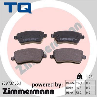 TQ 244958 - Brake Pad Set, disc brake autospares.lv