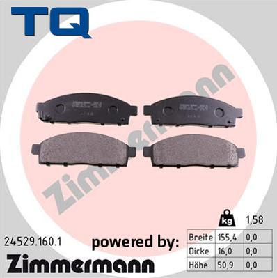 TQ 244937 - Brake Pad Set, disc brake autospares.lv