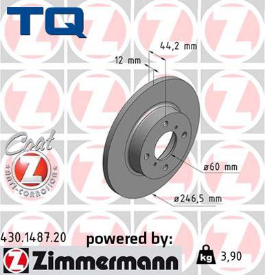 TQ 244540 - Brake Disc autospares.lv