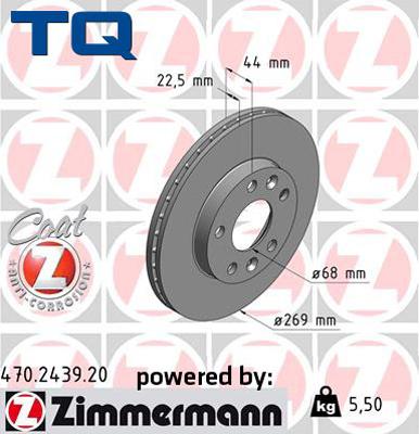 TQ 244550 - Brake Disc autospares.lv