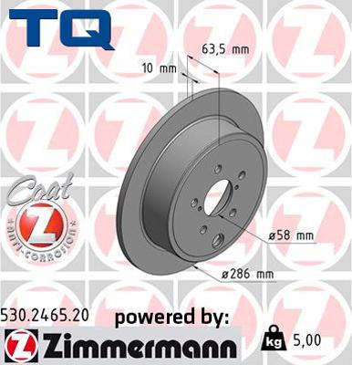 TQ 244553 - Brake Disc autospares.lv