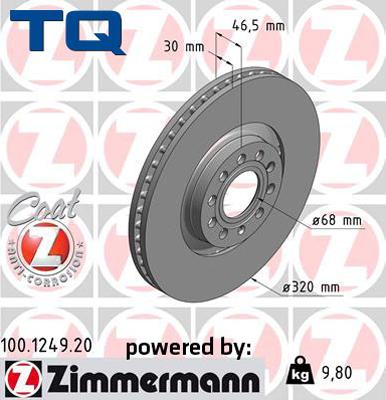 TQ TQ-BD0142 - Brake Disc autospares.lv