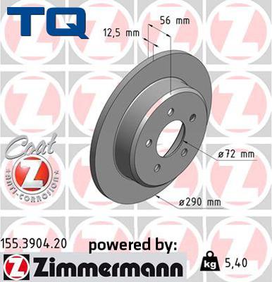 TQ TQ-BD0359 - Brake Disc autospares.lv