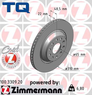 TQ TQ-BD0146 - Brake Disc autospares.lv