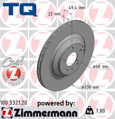 TQ 244573 - Brake Disc autospares.lv