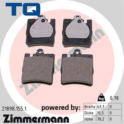 TQ 244699 - Brake Pad Set, disc brake autospares.lv