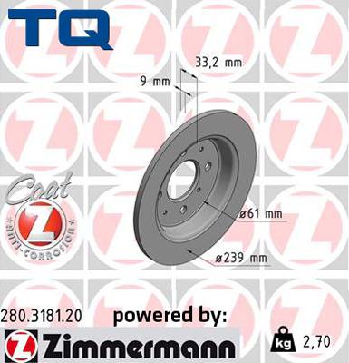 TQ 244645 - Brake Disc autospares.lv