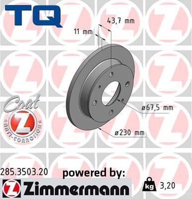 TQ 244646 - Brake Disc autospares.lv