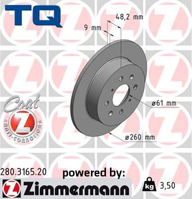 TQ 244641 - Brake Disc autospares.lv