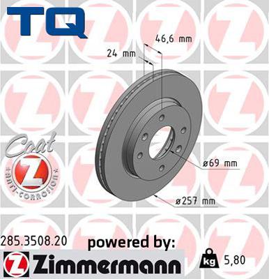 TQ 244647 - Brake Disc autospares.lv