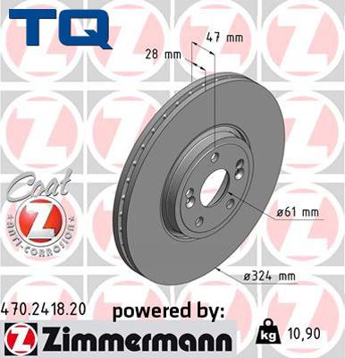 TQ TQ-BD0996 - Brake Disc autospares.lv