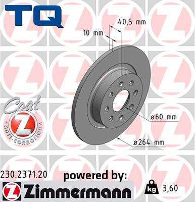 TQ 244636 - Brake Disc autospares.lv