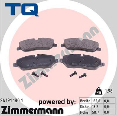 TQ 244815 - Brake Pad Set, disc brake autospares.lv