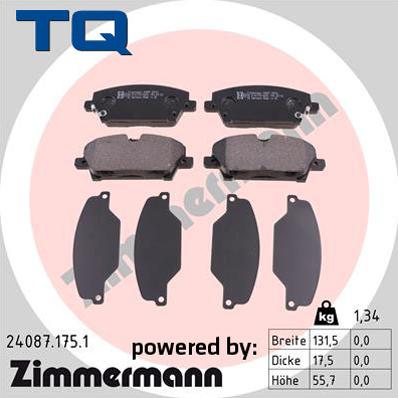 TQ TQ-BP0685 - Brake Pad Set, disc brake autospares.lv