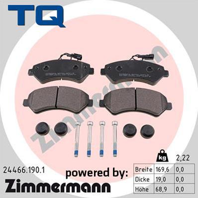 TQ 244879 - Brake Pad Set, disc brake autospares.lv