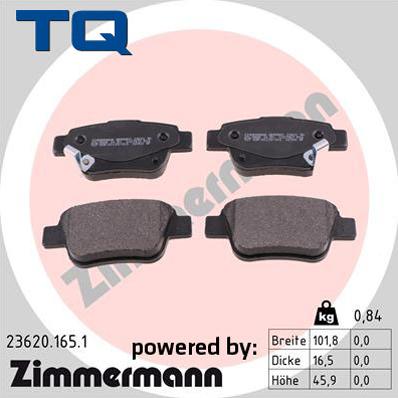 TQ 244798 - Brake Pad Set, disc brake autospares.lv