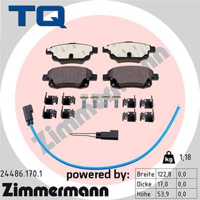 TQ TQ-BP0804 - Brake Pad Set, disc brake autospares.lv