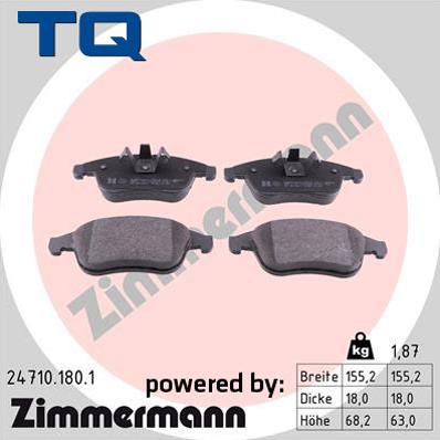 TQ TQ-BP0869 - Brake Pad Set, disc brake autospares.lv