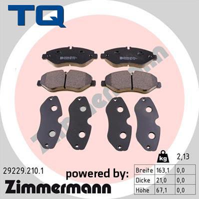 TQ 244768 - Brake Pad Set, disc brake autospares.lv