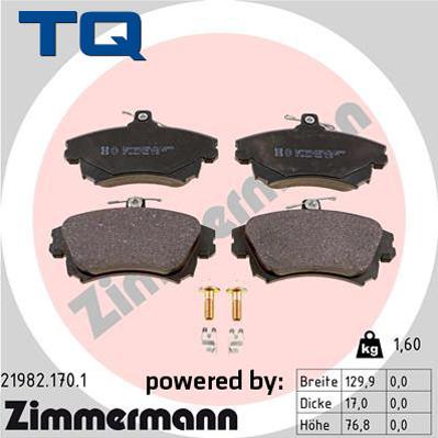 TQ 244704 - Brake Pad Set, disc brake autospares.lv