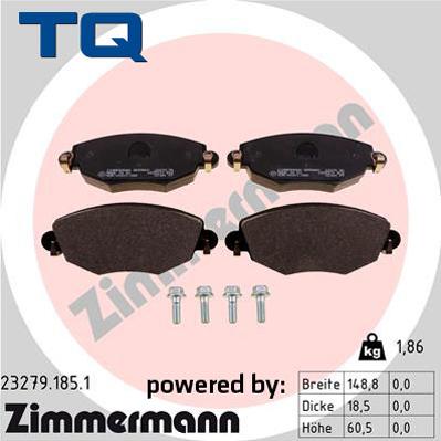 TQ TQ-BP0418 - Brake Pad Set, disc brake autospares.lv