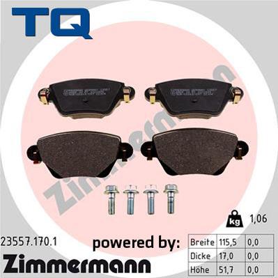 TQ TQ-BP0507 - Brake Pad Set, disc brake autospares.lv