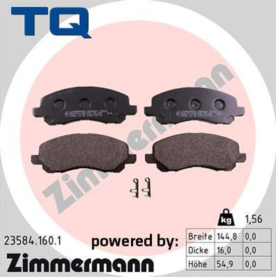 TQ 244722 - Brake Pad Set, disc brake autospares.lv