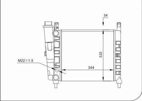 TQ 20026 - Radiator, engine cooling autospares.lv