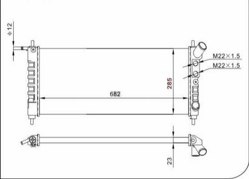 TQ 20079 - Radiator, engine cooling autospares.lv