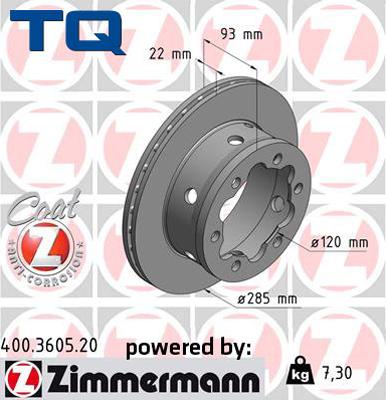 TQ TQ-BD0695 - Brake Disc autospares.lv