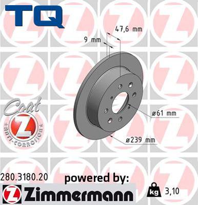 TQ 229480 - Brake Disc autospares.lv