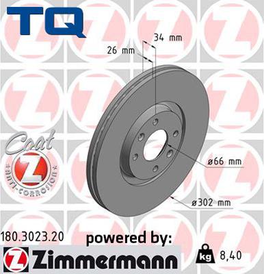 TQ TQ-BD0373 - Brake Disc autospares.lv