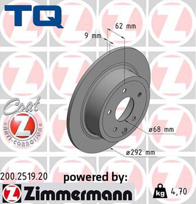 TQ TQ-BD0402 - Brake Disc autospares.lv