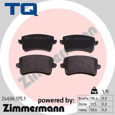 TQ TQ-BP0842 - Brake Pad Set, disc brake autospares.lv