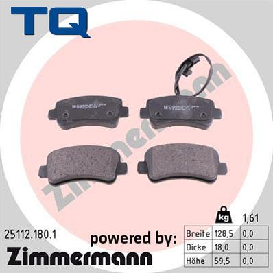 TQ TQ-BP0927 - Brake Pad Set, disc brake autospares.lv