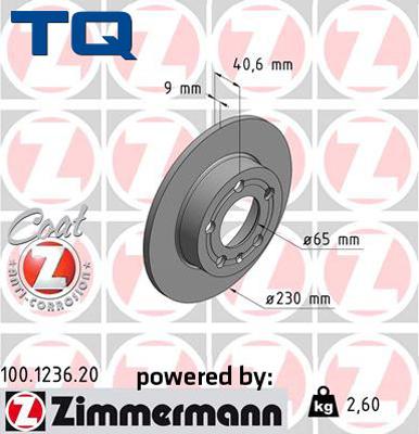 TQ 222598 - Brake Disc autospares.lv